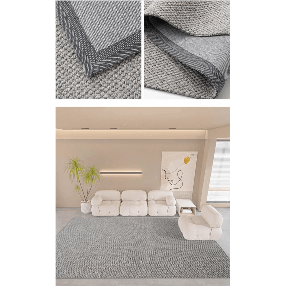 Thảm len lông cừu Vô Mộc