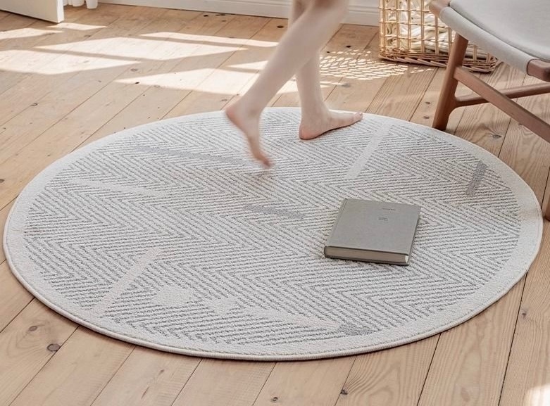 Thảm lụa tảo cát Lam Tuyền Tròn