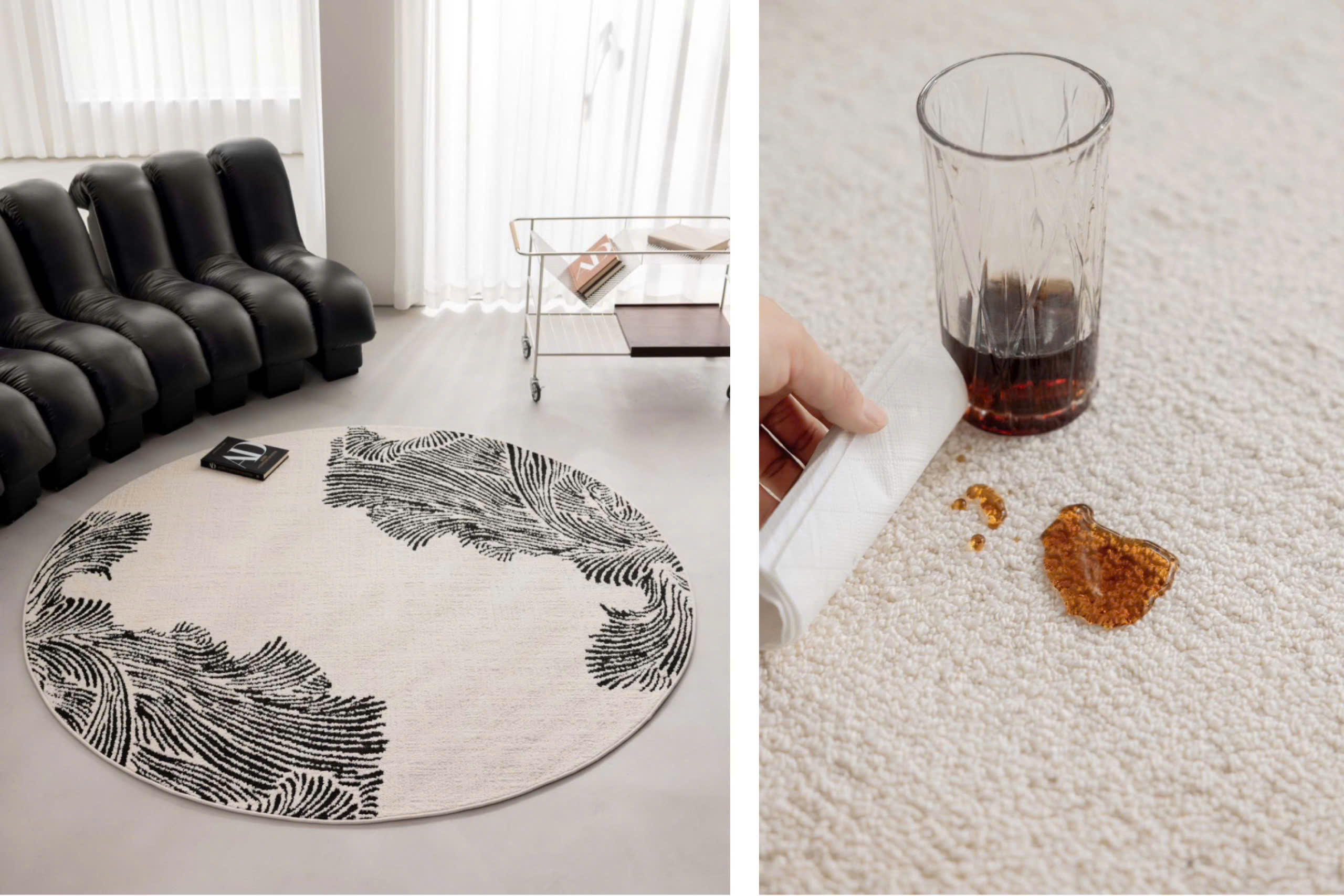 Thảm Tảo Cát tròn - Mặc Diệp 
